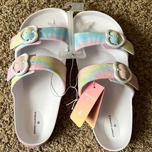 NWT Stoney Clover Lane X Target Rainbow Heart Slides size 8